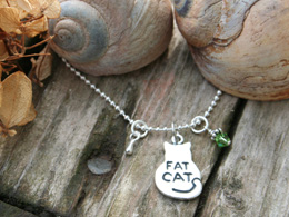 fat cat loss memorial necklace for loss of pet