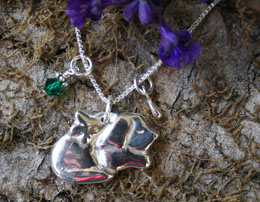 angel dog memorial necklace for dog loss