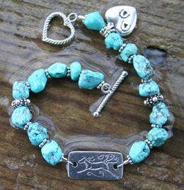 turquoise horse bracelet